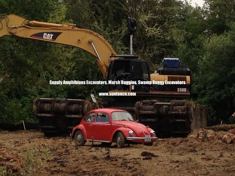 Look at SUNTON Amphibious Excavators, Marsh Buggies, Swamp Buggy Excavators